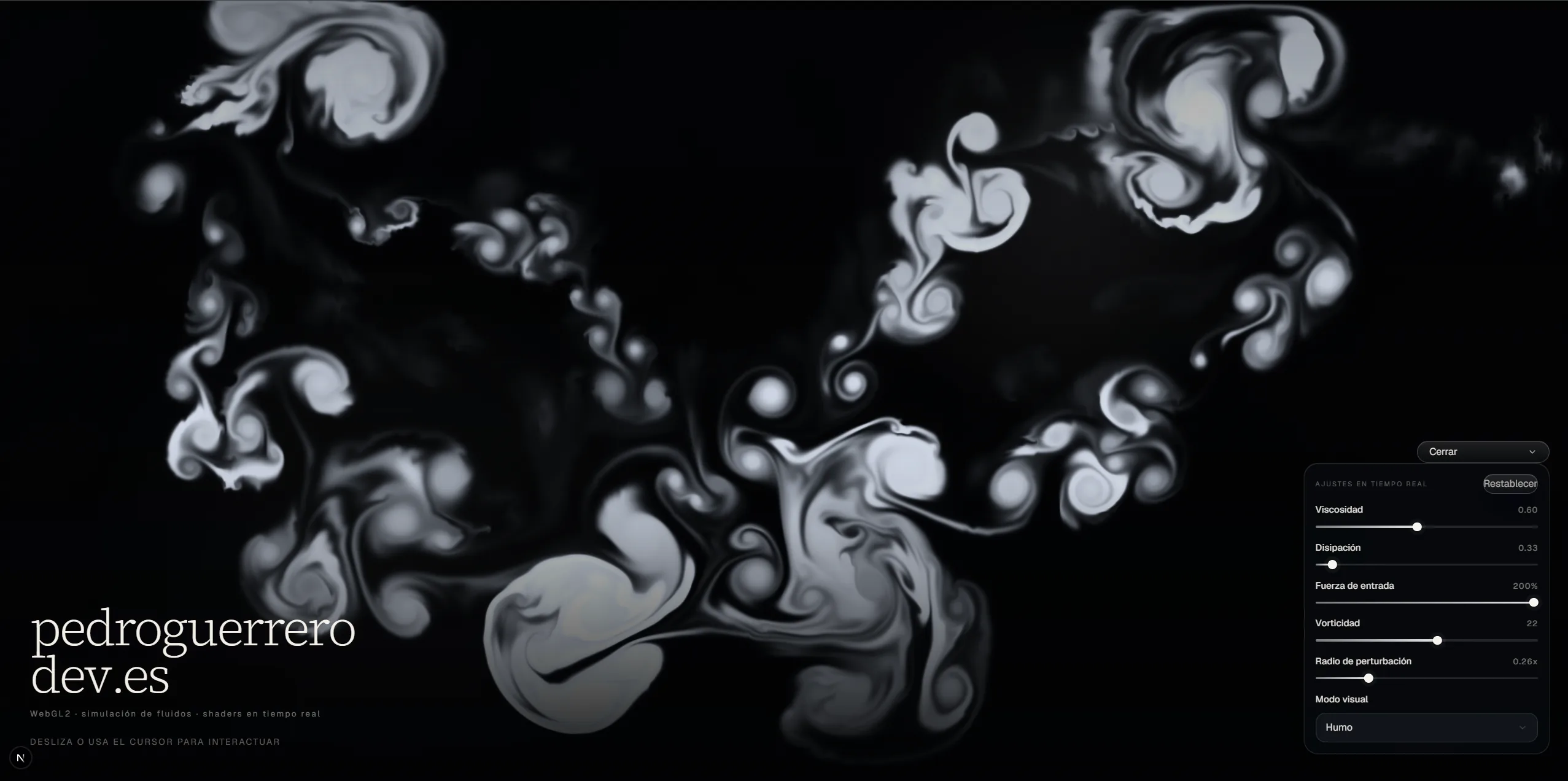 LIQUID — componentes fluidos en WebGL para interfaces web